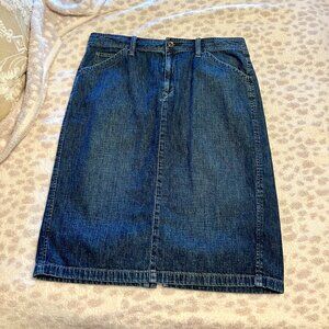 Ralph Lauren Lauren Jeans Co Premium Denim Skirt Size 10